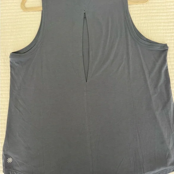 Athleta With Ease Open Back Tank blue gray size large - Picture 4 of 9